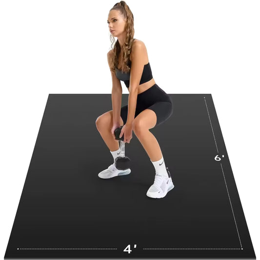 Versatile Home Gym Mat – 6'x2' & 6'x4' for Fitness, Yoga & Workouts