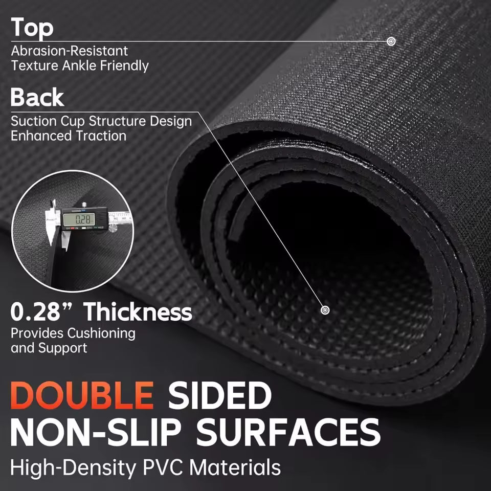 Versatile Home Gym Mat – 6'x2' & 6'x4' for Fitness, Yoga & Workouts